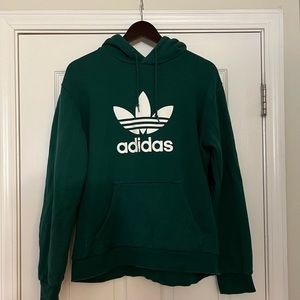 Green Adidas Hoodie (Women's M)